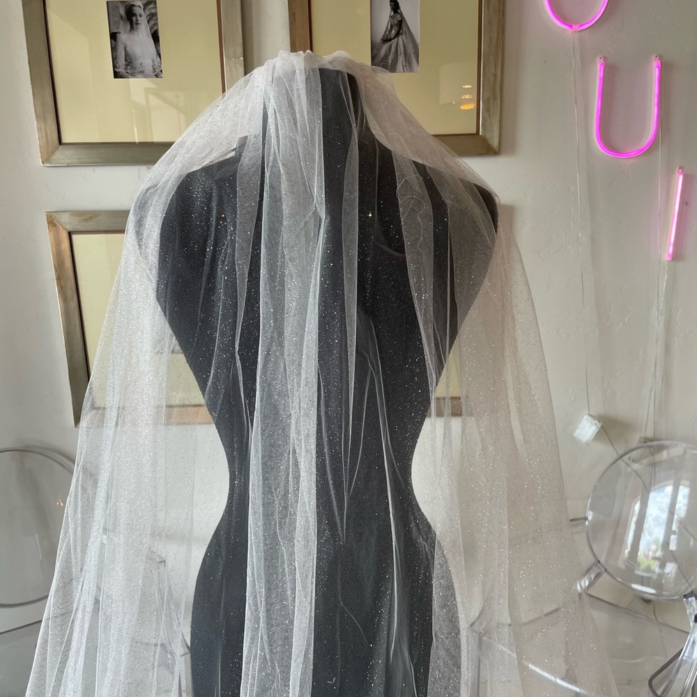 Sparkly ROSE GOLD cathedral veil